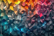 Colorful Stone Pattern Brick Wallpaper