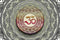 Colourful Om In Classic Pattern Pooja Room Wallpaper