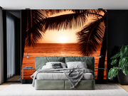 Sunset beach wallpaper