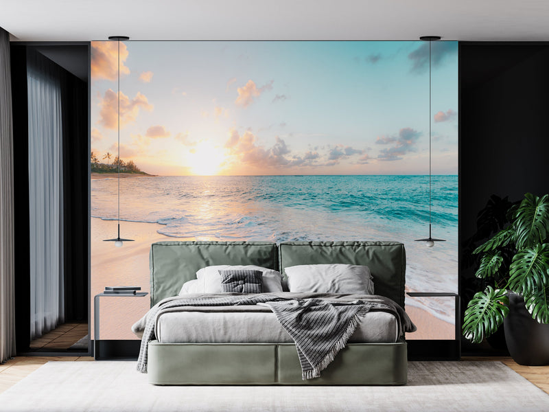 Sunrise at the Beach Customised Wallpaper