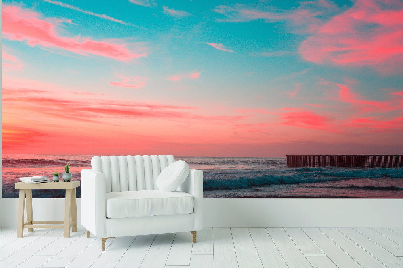 Evening Beach Customised Wallpaper