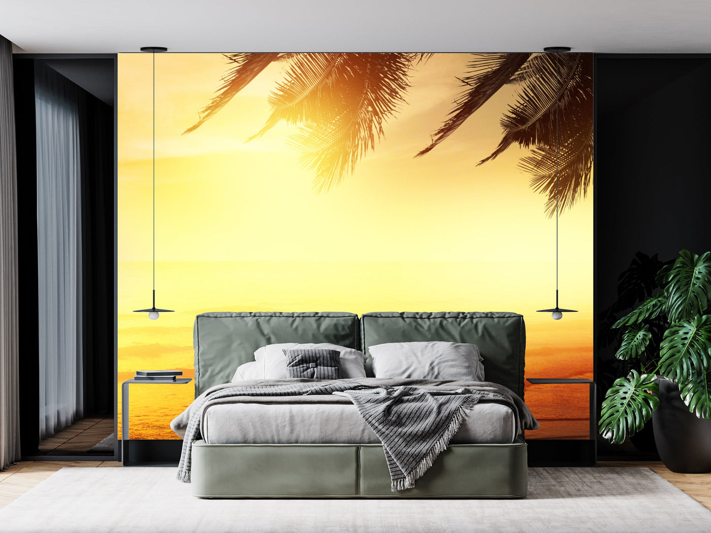 Yellow Top View Beach Wallpaper