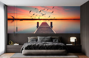 Stairway Sunset Beach Wallpaper