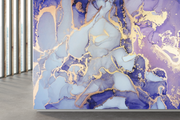 Purple and Blue Marble Effect Wallpaper