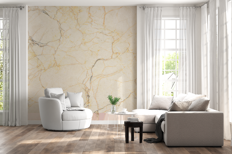Beige Marble Effect Wallpaper