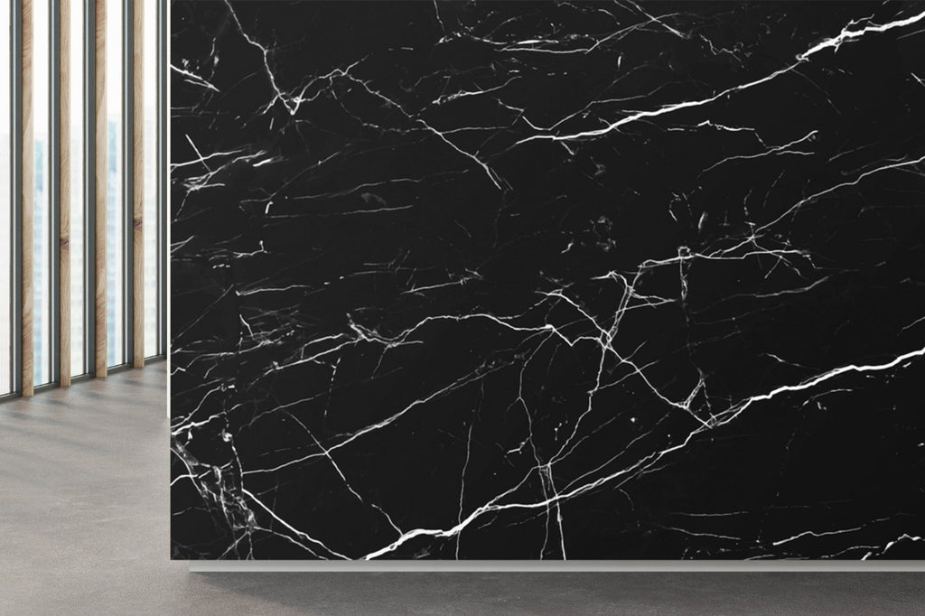 Black and White Marble Effect Wallpaper – Myindianthings