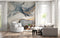 Shades of Grey and Golden Marble Effect Wallpaper