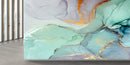 Transluscent Blue Golden Marble Effect Wallpaper