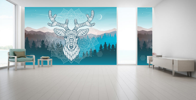 Deer Mandala Art Wallpaper