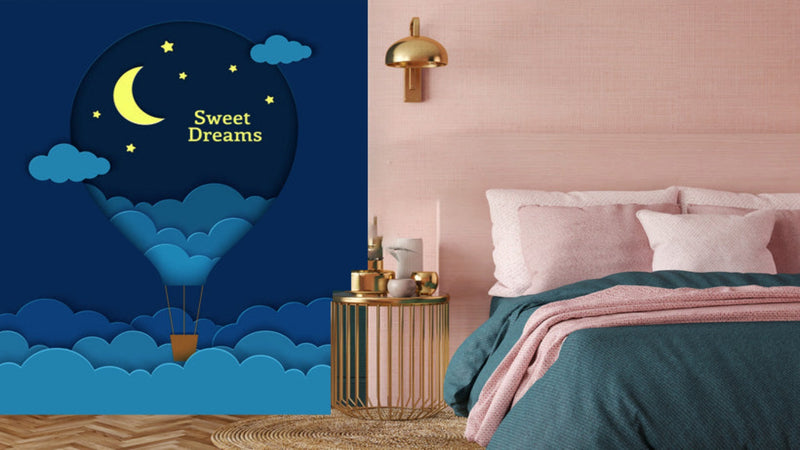 Sweet Dreams Hot Air Balloon Kids Wallpaper