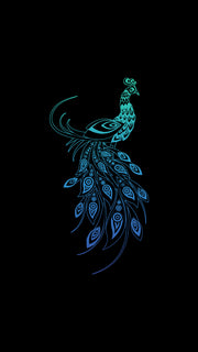 Small Peacock Sticker