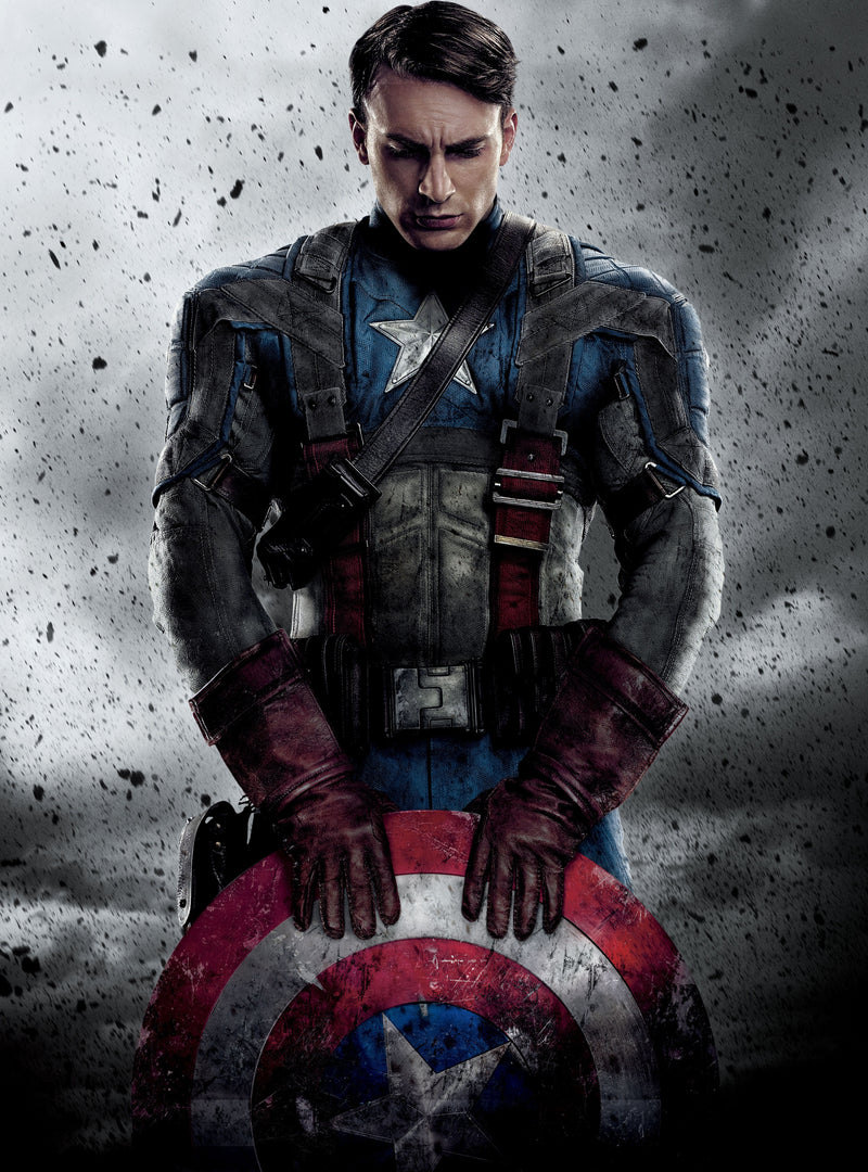 Rustic Captain America Sticker
