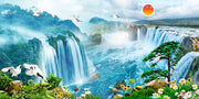 Wardrobe Creative Waterfall Sticker