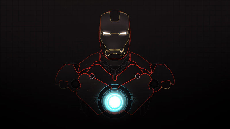Iron Man Black Sticker
