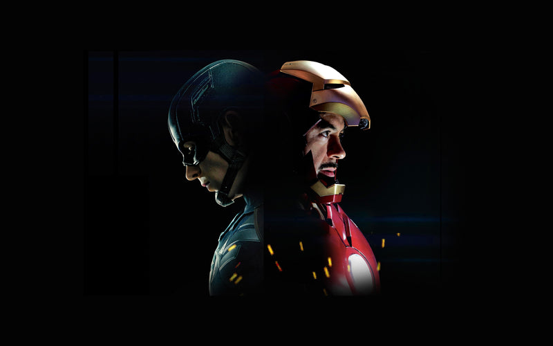 Iron Man Vs Captain America Sticker