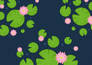 Green Lotus Leaves Sticker