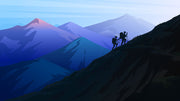 Couple Trekking Wallpaper