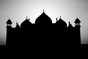 Taj Mahal At Sunset Sticker