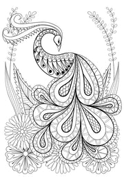Abstract Peacock Sticker