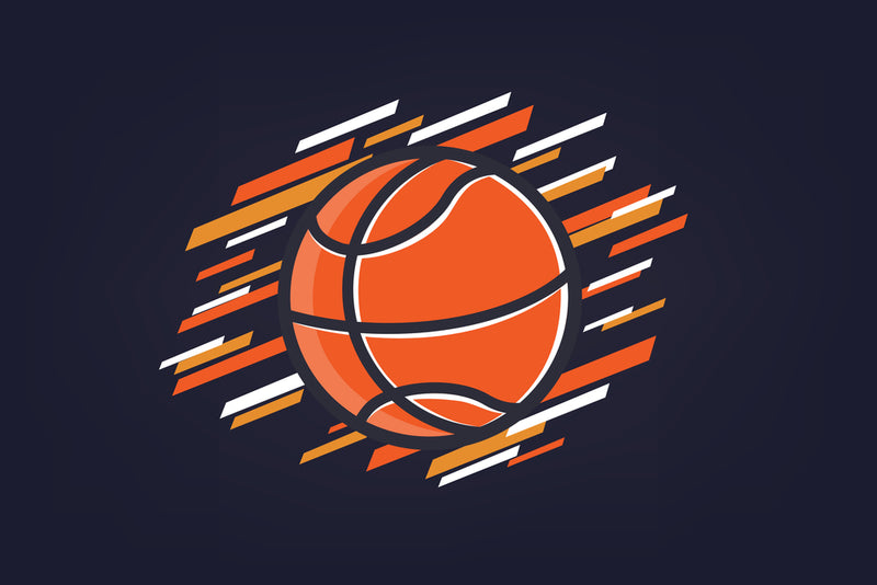 Basketball Illustration Sticker