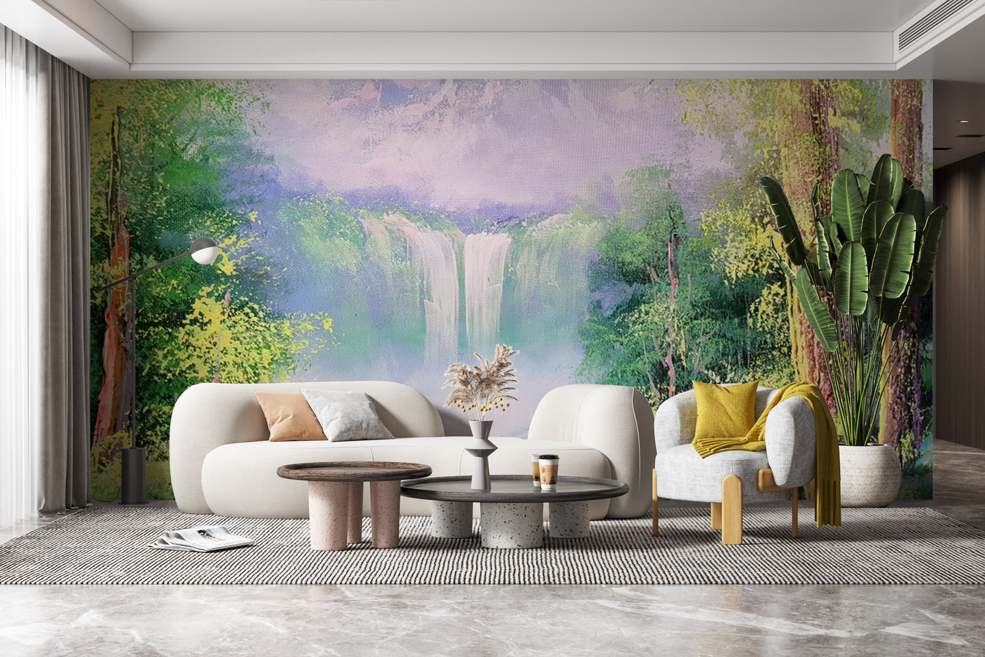 Customize Beautiful Crystal Waterfall Wallpaper