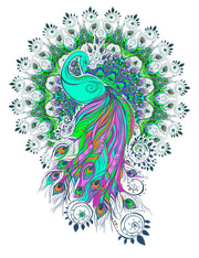 Graceful Peacock Sticker
