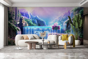 Customize Beautiful Waterfall In Colourful Nature Wallpaper
