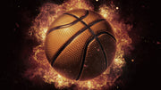 Golden Basketball Sticker
