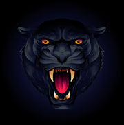 Black Panther Illustration Sticker