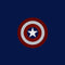 Captain America Red Shield Sticker