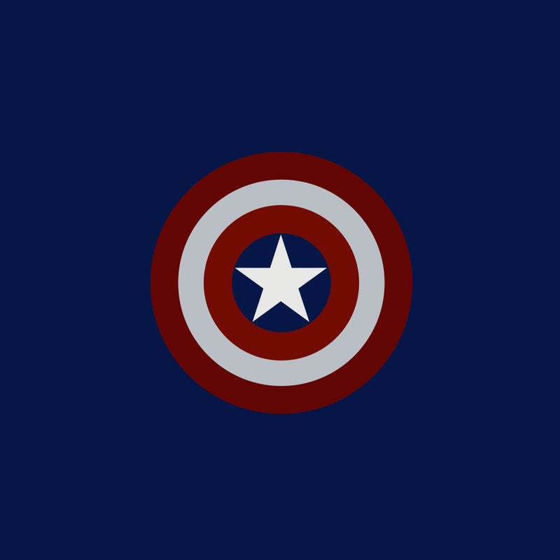 Captain America Red Shield Sticker