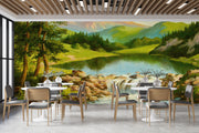 Customize Beautiful Waterfall In The Jungle Wallpaper