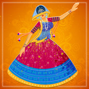 Wardrobe Indian Folk Dance Sticker