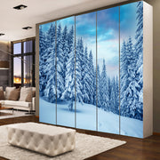 Wardrobe Snow Covered Sticker