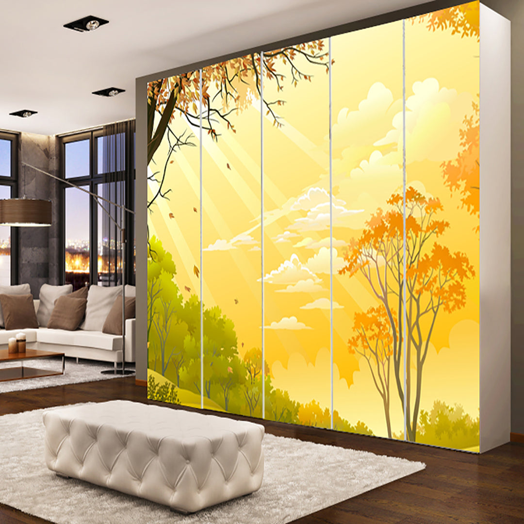 Wardrobe Autumn Forest Sticker
