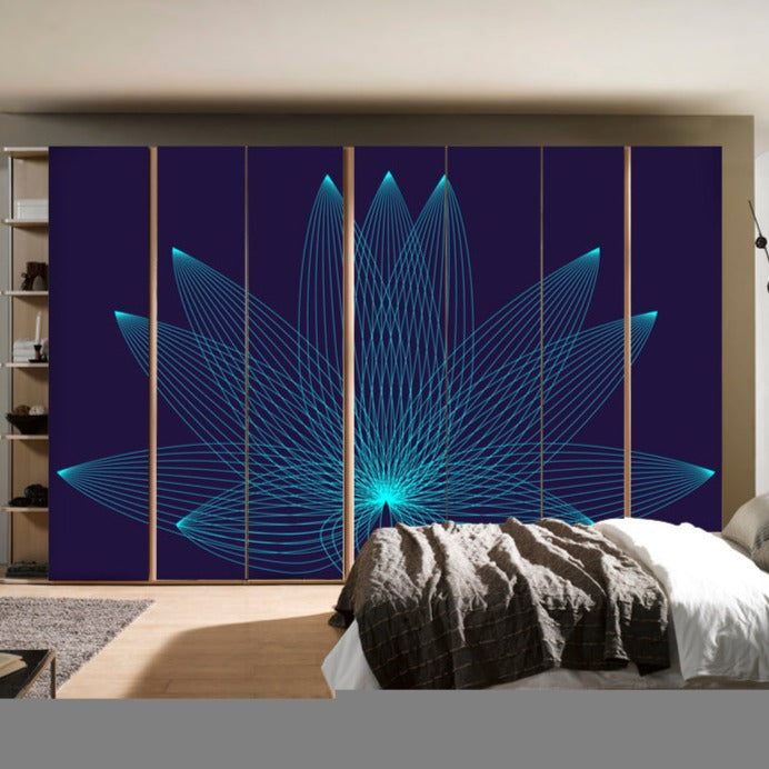 Wardrobe Trippy Lotus Sticker