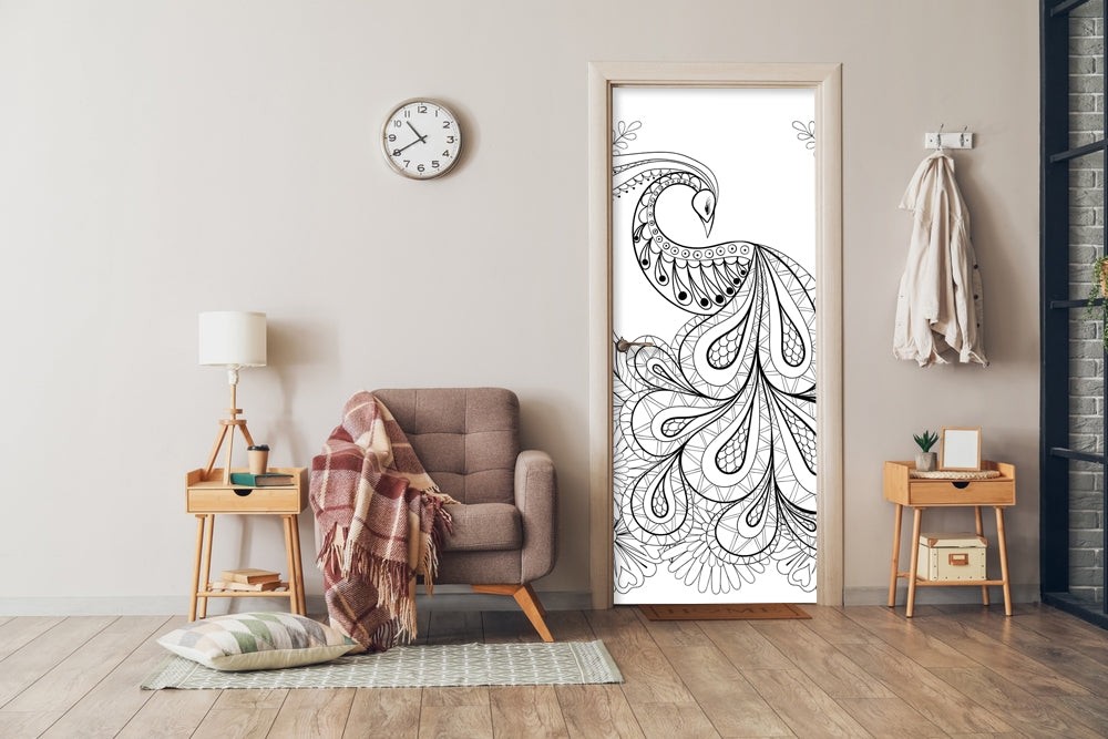 Abstract Peacock Sticker