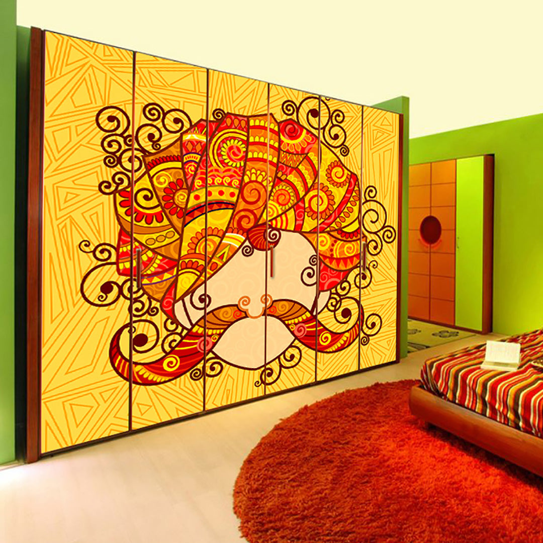 Wardrobe Rajasthani Man Sticker