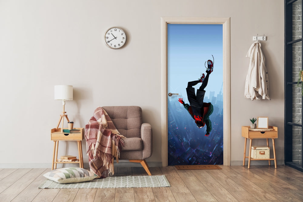 Spiderman Falling Sticker