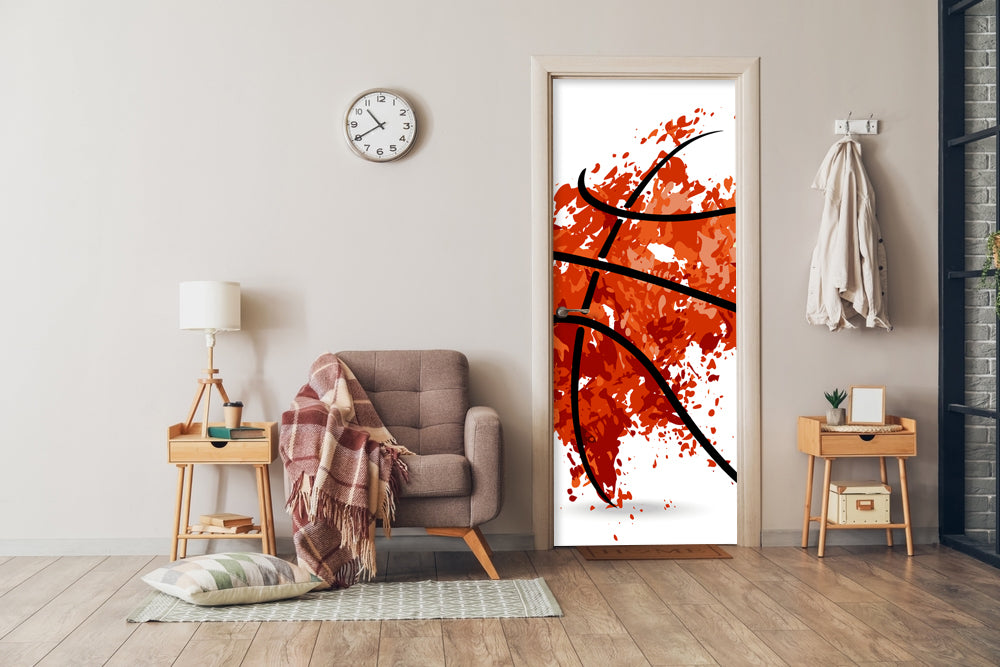 Painted Basketball Sticker