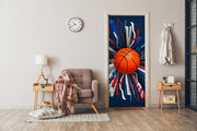 Basketball Striped Sticker