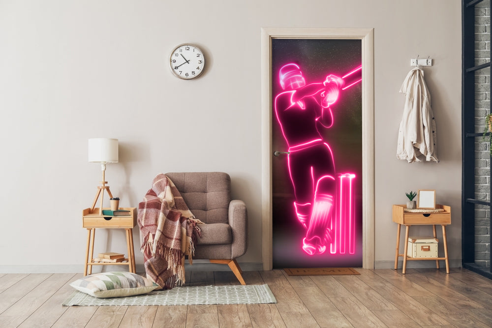 Batsman Neon Sticker