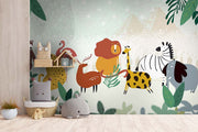 Cute Animals Meeting Wallpaper
