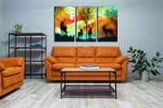 Deer Inspired Wall Art 10, Set Of 3