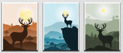 Deer Inspired Wall Art 4, Set Of 3