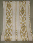 Damask Golden Straight Lines Wallpaper Roll