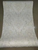 Damask Prime Golden And Silver Wallpaper Roll