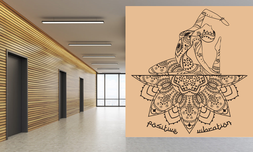 Classical Dancer Mandala Art Wallpaper