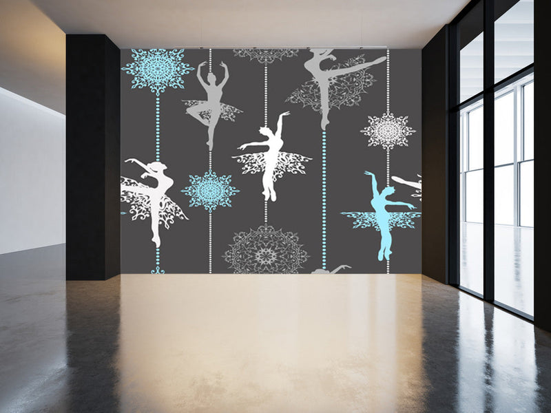 Ballerina Pattern Wallpaper