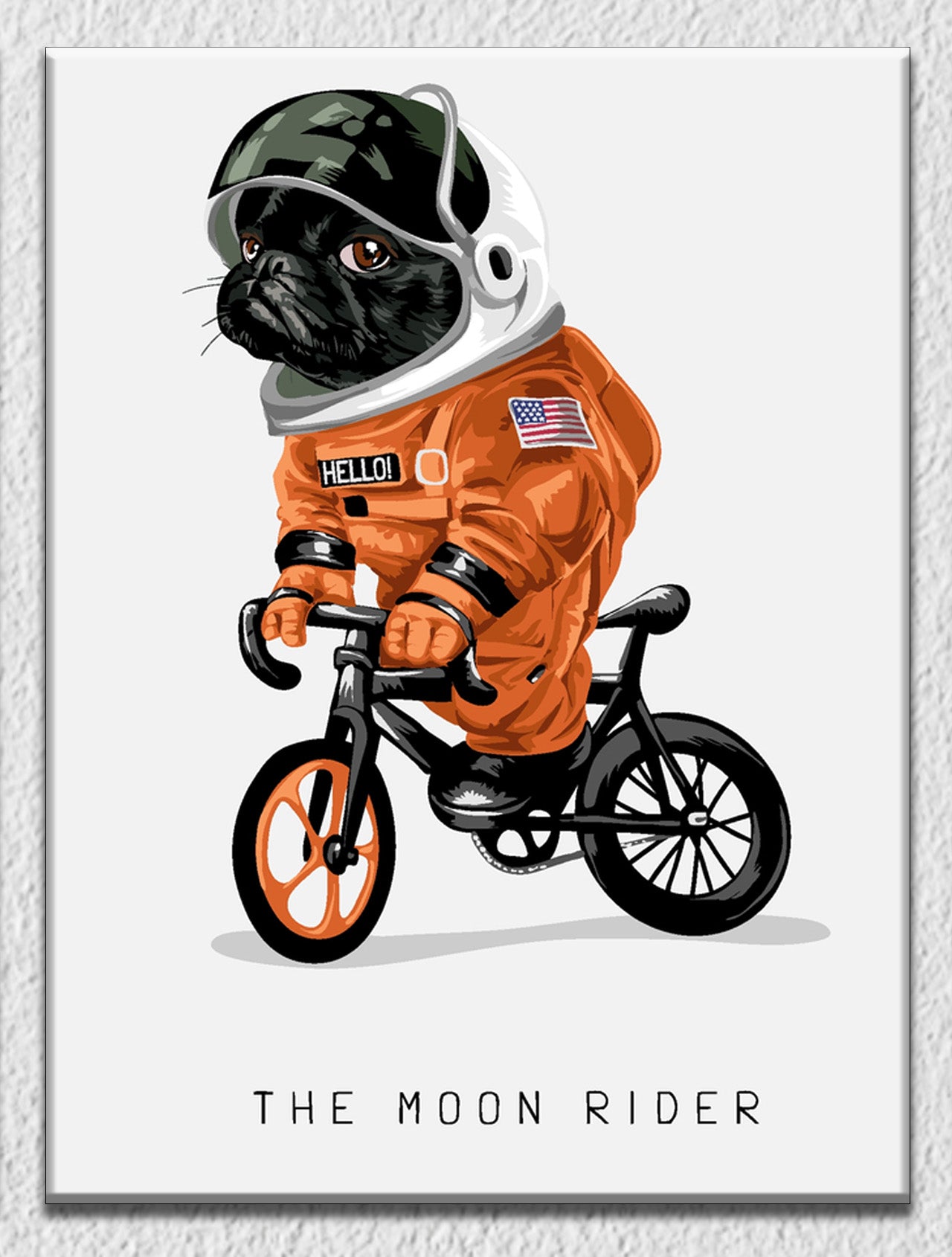 Dog Moon Rider Wall Art